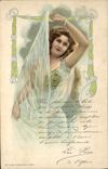 CPA Fantaisie Illustrateur Femme TOP 