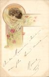 CPA Fantaisie Illustrateur Femme 