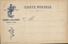 Vintage Postcard Clown Dog