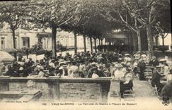 CPA Kiosque Vals les Bains La terrasse du casino a l'heure du concert 