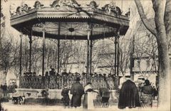 Vintage Postcard Montelimar Kiosk