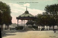 Vintage Postcard Kiosk of the field of Mars Valence