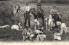 CPA Lourdes Un eleveur de Chiens de montagne Chien 