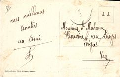 Vintage Postcard Dogs Dog Old people's home of Large St Bernard the raising of the dogs