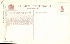 Vintage Postcard Militaria Admiral Sir David Beatty