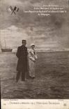 CPA Militaria Pres de Furnes entre Nieuport et Dunkerque Roi Albert Reine Elisabeth 