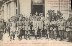 Vintage Postcard Militaria the war in the Vosges St Die