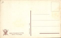 Vintage Postcard Militaria German Governor of the town of Liege