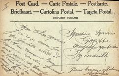 Vintage Postcard Militaria general Guillaumat ordering the allied troops in the East