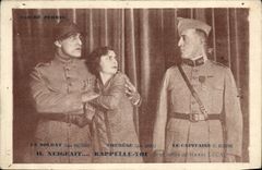 Vintage Postcard Militaria the soldier Therese the captain