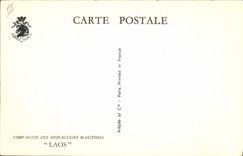 CPA Bateau Compagnie des Messageries Maritimes Laos