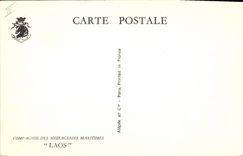 CPA Bateau Compagnie des Messageries Maritimes Laos
