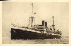 CPA Bateau Cie Paquet SS Medie II 