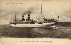 CPA Bateau Compagnie Cyprien Fabre Madonna 
