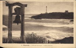 CPA Cloche Biarritz Golfe de Gascogne Cloche d'alarme 