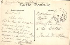 CPA Cloche Cathedrale de Reims incendiee par les Allemands Militaria 