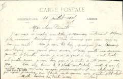 CPA Cloche Environs de Luneville Les ruines de l'eglise de Blemerey Militaria 