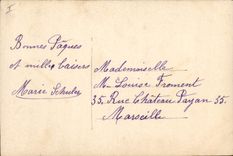 Vintage Postcard Bell Easter Woman