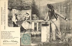 CPA Folklore Les chansons de Botrel illustrees La Meuniere a Pont Aven 