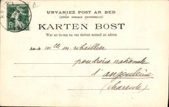 Postal Folclore las canciones de Botrel ilustradas por el pequeño dedo