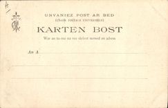 Postal Folclore las canciones de Botrel ilustradas Viejo bretón