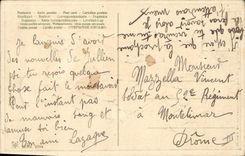 CPA Fantaisie Fleurs Homme Chien 