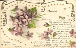 CPA Fantaisie Fleurs 