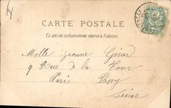 Postal Caza Vuelta de la caza Cazador