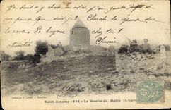 Vintage Postcard Drives out Holy Antoine the mill of the Chasseurs devil