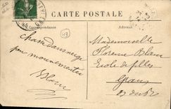 Vintage Postcard Drives out the hunters of the Mount Hand-barrow Dog Dogs