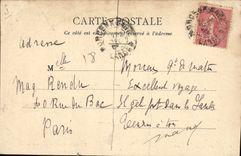 Postal Caza Landas Cazadores de Pombos CUMBRE