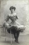 Vintage Postcard Woman Artist