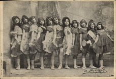 Vintage Postcard Actresses Troop
