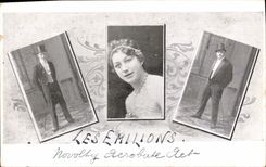 Vintage Postcards Emilions Acrobats