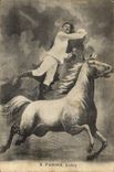 Vintage Postcard Farina Jockey Horse