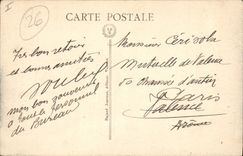 Vintage Postcard Valence Champ de Mars and Bandstand