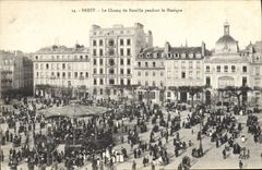 Vintage Postcard Brest Kiosk the battlefield during the music