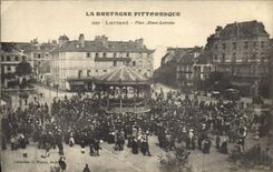 Vintage Postcard Kiosque Lorient Places Alsace Lorraine