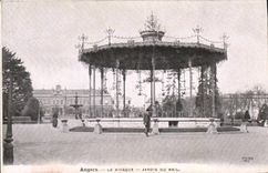 Vintage Postcard Kiosk Garden of the Angers E-mail