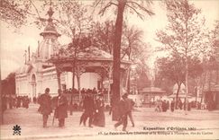 Vintage Postcard Kiosk Exposure of Orleans 1905 the Palate of the Liberal arts and the bandstand seen of the casino