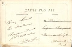 Vintage Postcard Kiosque Toulon Place weapons has the time of the music