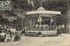 Vintage Postcard Kiosk of the Contrexeville music