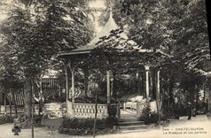 Vintage Postcard Chatelguyon Kiosk the kiosk and gardens