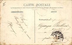 Vintage Postcard Kiosk of music the Bourbonne casino Baths