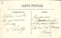 Vintage Postcard Boulogne Kiosk on Sea the dam co. Beuve and the casino