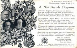 Vintage Postcard Militaria A our large missings Andre Soriac