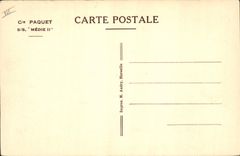 CPA Bateau Cie Paquet SS Medie II 