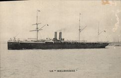 Vintage Postcard Boat Melbourne