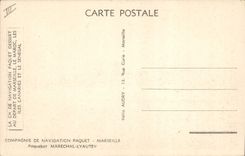 CPA Bateau Compagnie de Navigation Paquet Marseille Paquebot Marechal Lyautey