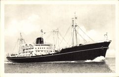 CPA Bateau Compagnie des Messageries Maritimes Navires de charge Maori Marquisen Malais Mauricien Martiniquais Vosges Ventoux Vivarais Vanoise 